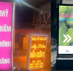 4 bước làm bảng hiệu hộp đèn tại nhà cực đơn giản