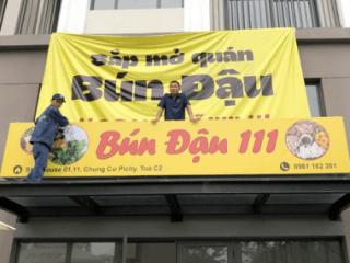 Thi công bảng hiệu giá rẻ HCM