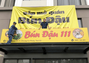 Thi công bảng hiệu giá rẻ HCM