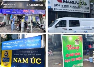 Làm bảng hiệu quảng cáo Quận 12 - Thạnh Lộc 27, Phường An Phú Đông