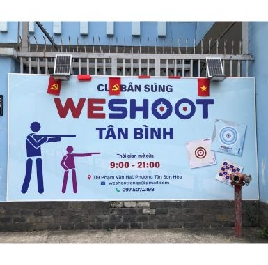 Bảng hiệu CLB WE SHOOT Tân Bình
