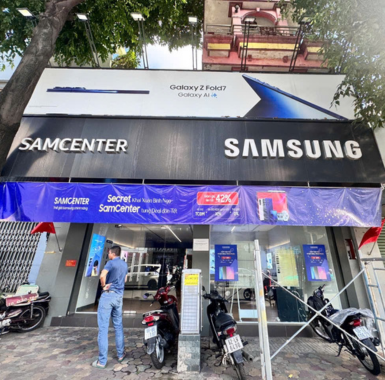 Bạt quảng cáo SAMSUNG tại Quang Trung