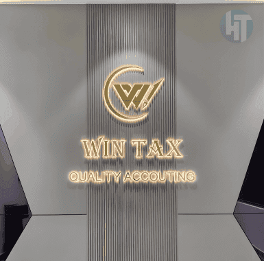 Bộ chữ mica đèn led sáng viền Win Tax