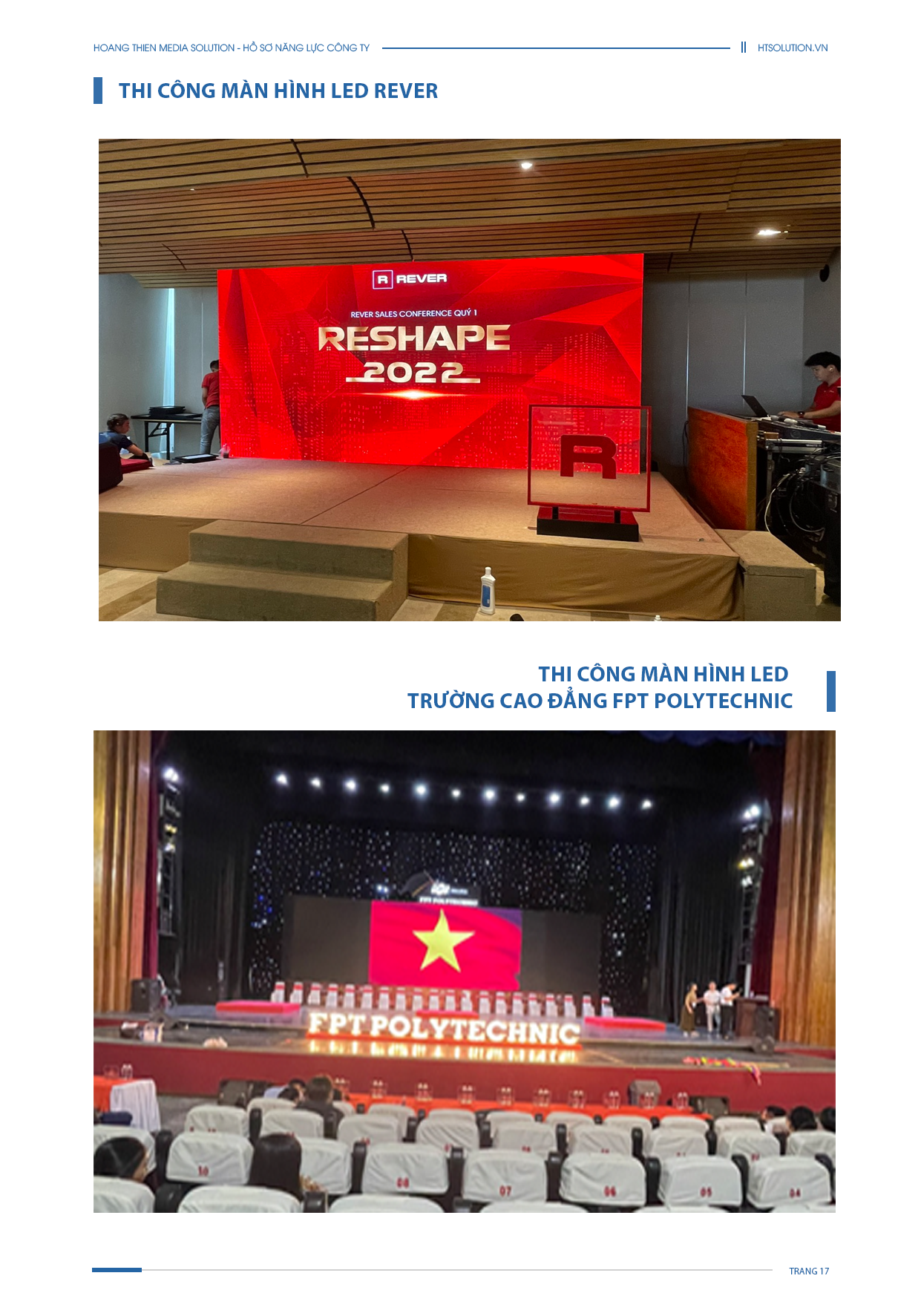 dự án tiêu biểu hoàng thiện
