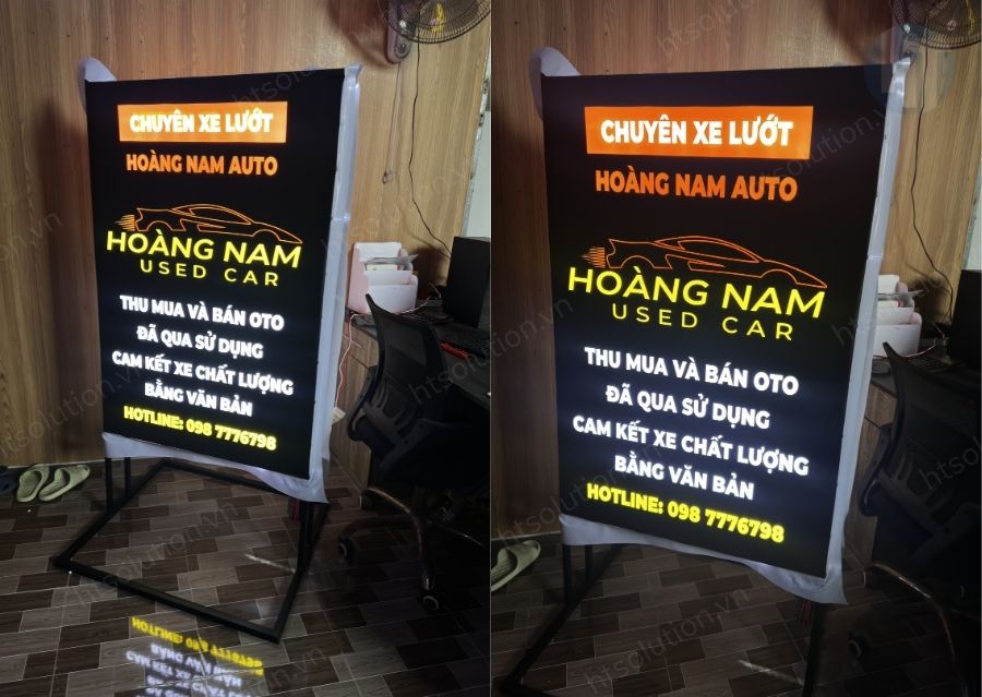 bảng hiệu hộp đèn đứng