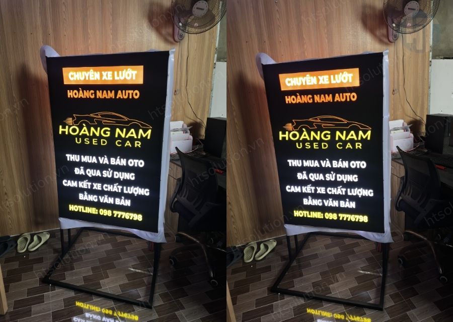 bảng hiệu hộp đèn đứng