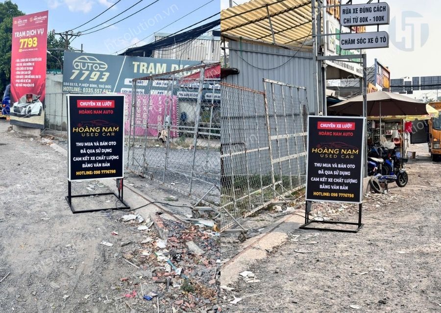 bảng hiệu hộp đèn đứng