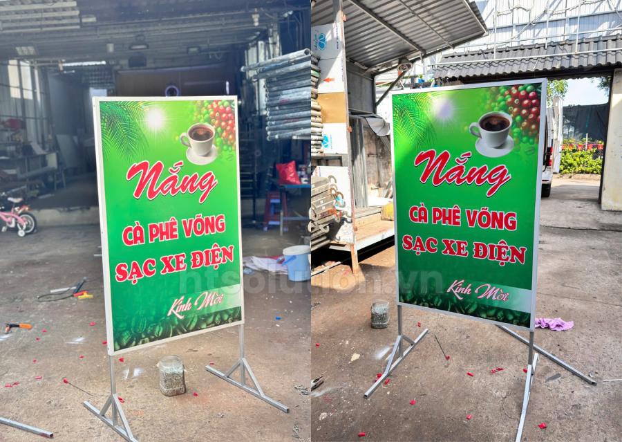 bảng hiệu quảng cáo cf võng